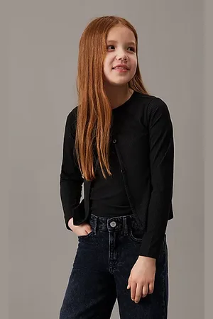Calvin Klein Geripptes Cardigan-Set