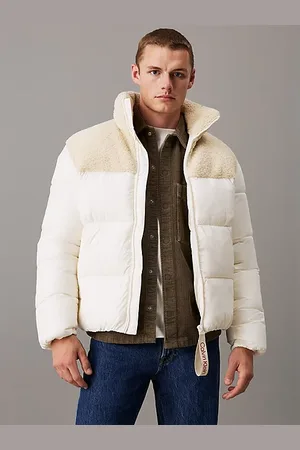 Calvin Klein Sherpa-Steppjacke aus Materialgemisch