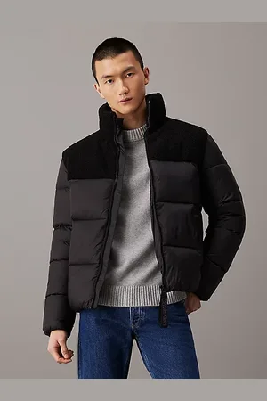 Calvin Klein Sherpa-Steppjacke aus Materialgemisch