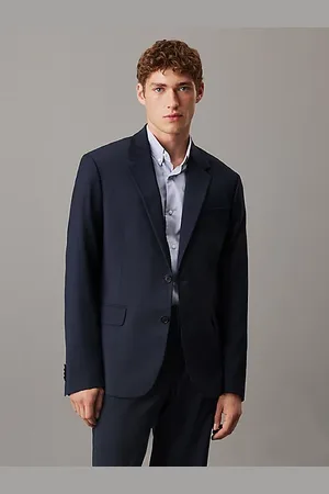 Calvin Klein Schmaler Blazer aus Wollgemisch