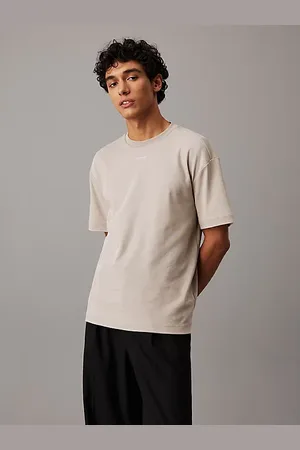 Calvin Klein T-Shirt aus lässigem Baumwoll-Interlock