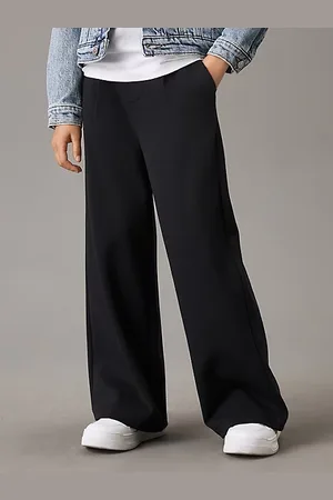 Calvin Klein Hose mit weitem Bein aus Milano-Twill