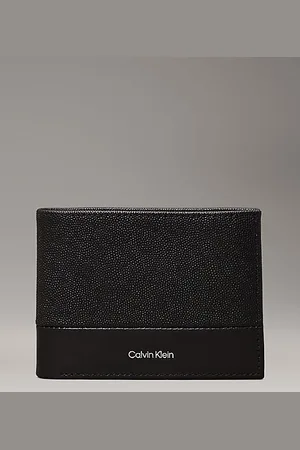 Calvin Klein Dreifach faltbares Lederportemonnaie