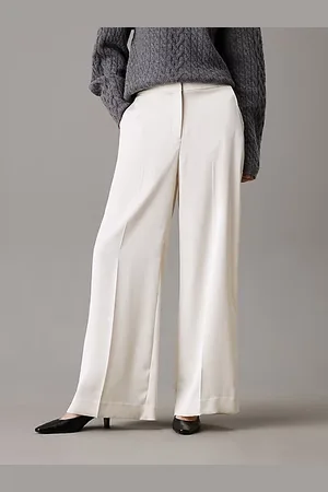 Calvin Klein Gerade Hose aus technischem Satin