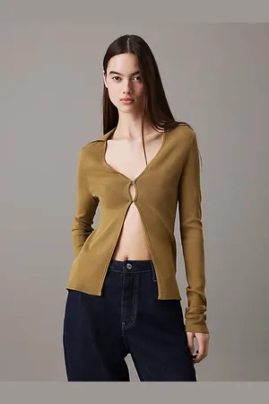 Calvin Klein Schmaler Strick-Cardigan aus Stretch
