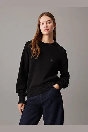 Calvin Klein Monogramm-Pullover aus Baumwolle