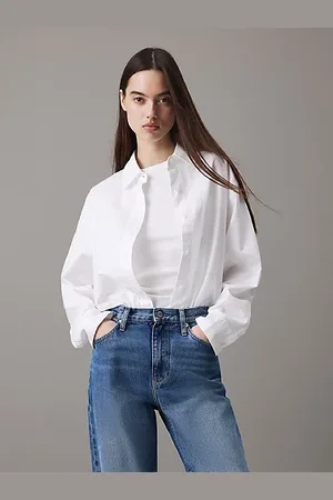 Calvin Klein Lässiges T-Shirt aus Oxford-Baumwolle
