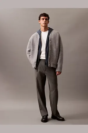 Calvin Klein Bomberjacke aus Wollwalk-Mix