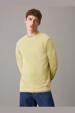Calvin Klein Schmales Langarmshirt mit Waffelmuster