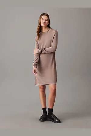 Calvin Klein Weiches Strickpulloverkleid