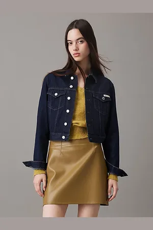 Calvin Klein Cropped Jeansjacke im Neunzigerjahre-Look