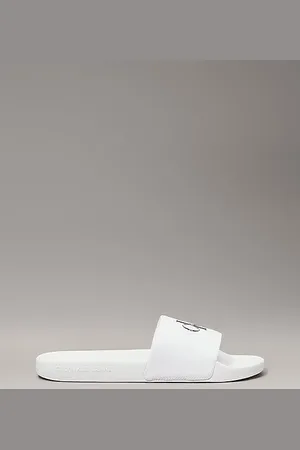Calvin Klein Slippers aus Canvas mit Logo
