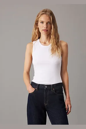 Calvin Klein Geripptes Skinny-Tanktop