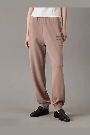 Calvin Klein Ausgewaschene Jogginghose aus Baumwoll-Frottee