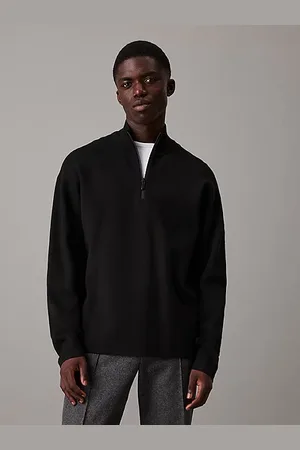 Calvin Klein Lässiger Pullover mit 1/4-Reißverschluss