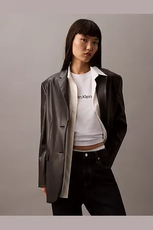 Calvin Klein Schmaler Leder-Blazer
