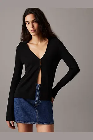 Calvin Klein Schmaler Strick-Cardigan aus Stretch