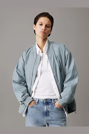 Calvin Klein Gefütterte, lange Bomberjacke