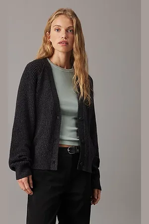 Calvin Klein Lässiger Cardigan-Pullover mit Rippenmuster