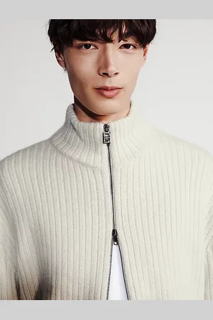 Calvin Klein Gerippter Pullover mit Reißverschluss