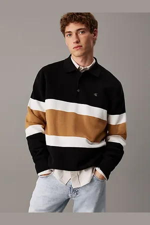 Calvin Klein Milano-Poloshirt mit Streifenmuster