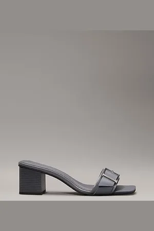 Calvin Klein Ledersandalen mit Absatz
