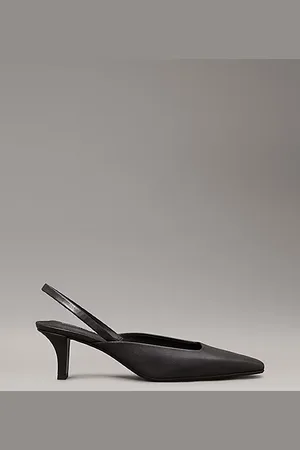 Calvin Klein Slingback-Mule-Pumps aus Leder