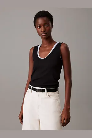 Calvin Klein Schmales Rippstrick-Tanktop