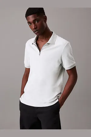 Calvin Klein Poloshirt mit eingefasstem Reißverschluss