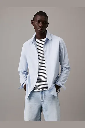 Calvin Klein Schmales Button-Down-Hemd aus Stretch