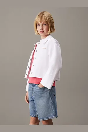Calvin Klein Schmale Trucker-Jacke aus Denim