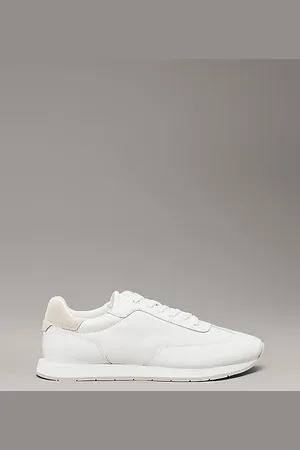 Calvin Klein Leder-Sneakers mit flachem Profil
