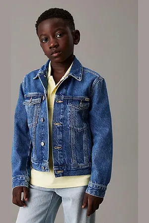 Calvin Klein Schmale Trucker-Jacke aus Denim