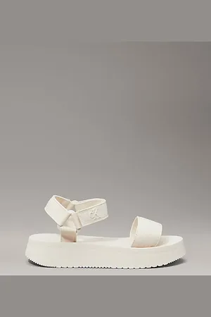 Calvin Klein Plateau-Sandalen aus Canvas