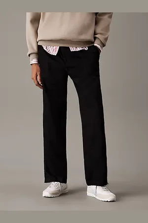 Calvin Klein Hose aus Baumwolle und Leinen
