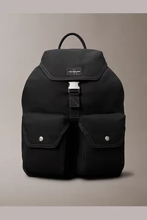 Calvin Klein Rucksack aus Canvas mit Klappe