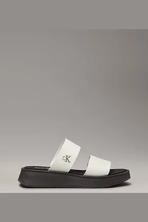 Calvin Klein Plateau-Sandalen aus Leder