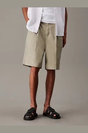 Calvin Klein Bermudashorts aus plissiertem Twill