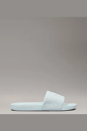 Calvin Klein Slippers aus Canvas mit Logo