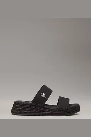 Calvin Klein Plateau-Espadrilles aus Canvas