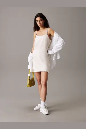 Calvin Klein Cami-Kleid aus Baumwoll-Leinen