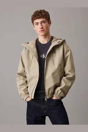 Calvin Klein Jacke aus technischem Gewebe mit Kapuze