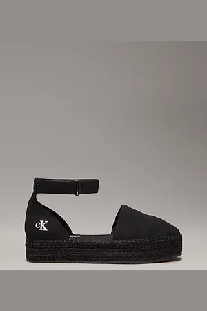 Calvin Klein Plateau-Espadrilles aus Canvas