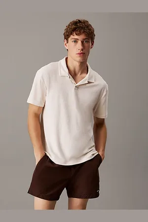 Calvin Klein Strand-Poloshirt aus Frottee