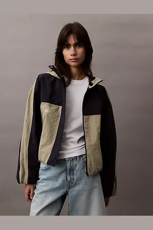 Calvin Klein Zweifarbige Jacke aus Ripstop-Nylon