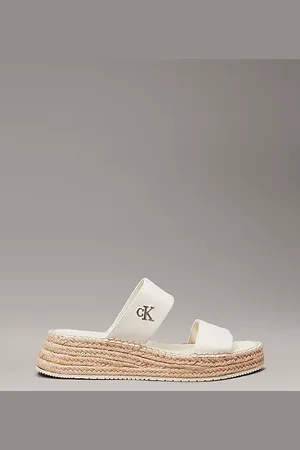 Calvin Klein Plateau-Espadrilles aus Canvas
