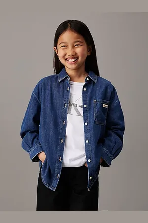 Calvin Klein Oversized Denim-Hemd aus Lyocell