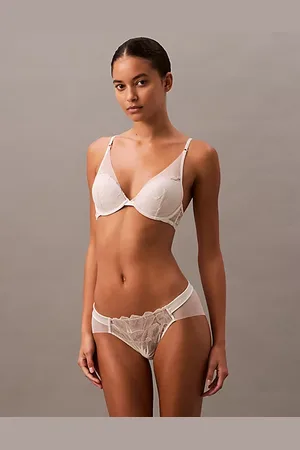 Calvin Klein Plunge-BH - CK Black Floral Lace