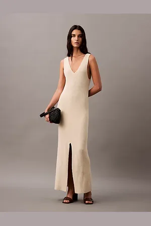 Calvin Klein Maxikleid aus Bouclé-Strick