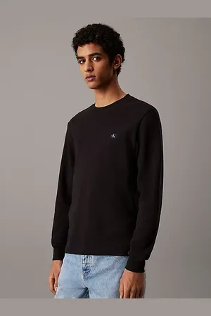 Calvin Klein Schmales Langarmshirt mit Waffelmuster